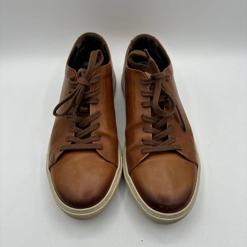 Allen Edmonds Canal Court Sneakers Men's‎ Size 8 D Lace Up Brown Leather Casual